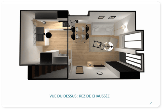 Amenagement-Location-meublee-Plan 3D