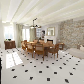 Salle à manger classique chic