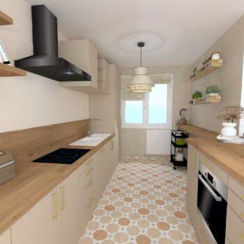 Cuisine scandinave pastel